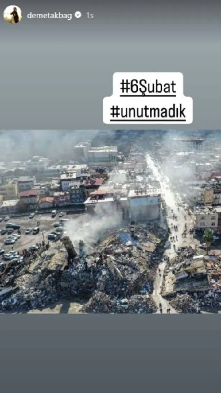 6 Şubat’ın izleri silinmedi: Ünlülerden deprem felaketi paylaşımları... 16